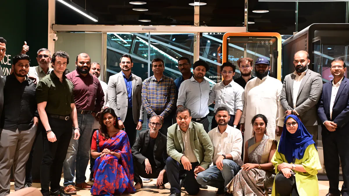 Global Syndicate founders gathered in a Dubai meeting space