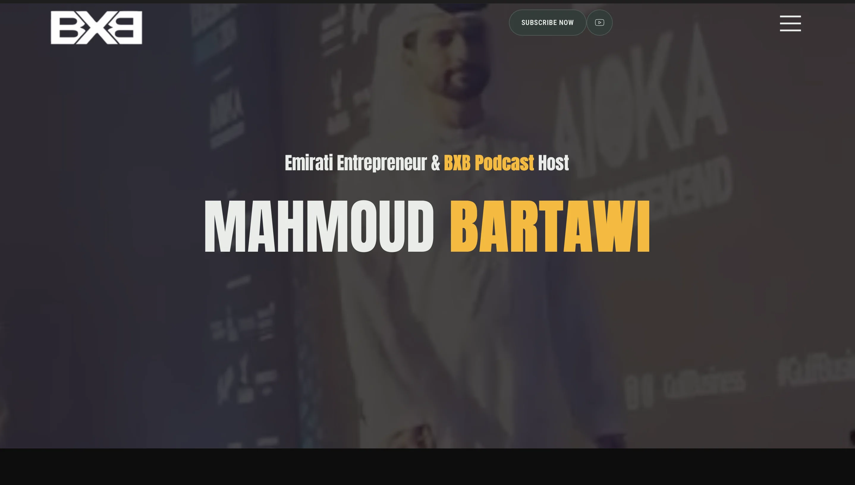Mahmoud Bartawi personal brand website by Fictora Labs