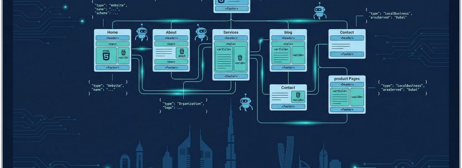 Technical SEO for UAE businesses 2026 — AI crawlers, schema markup and Core Web Vitals