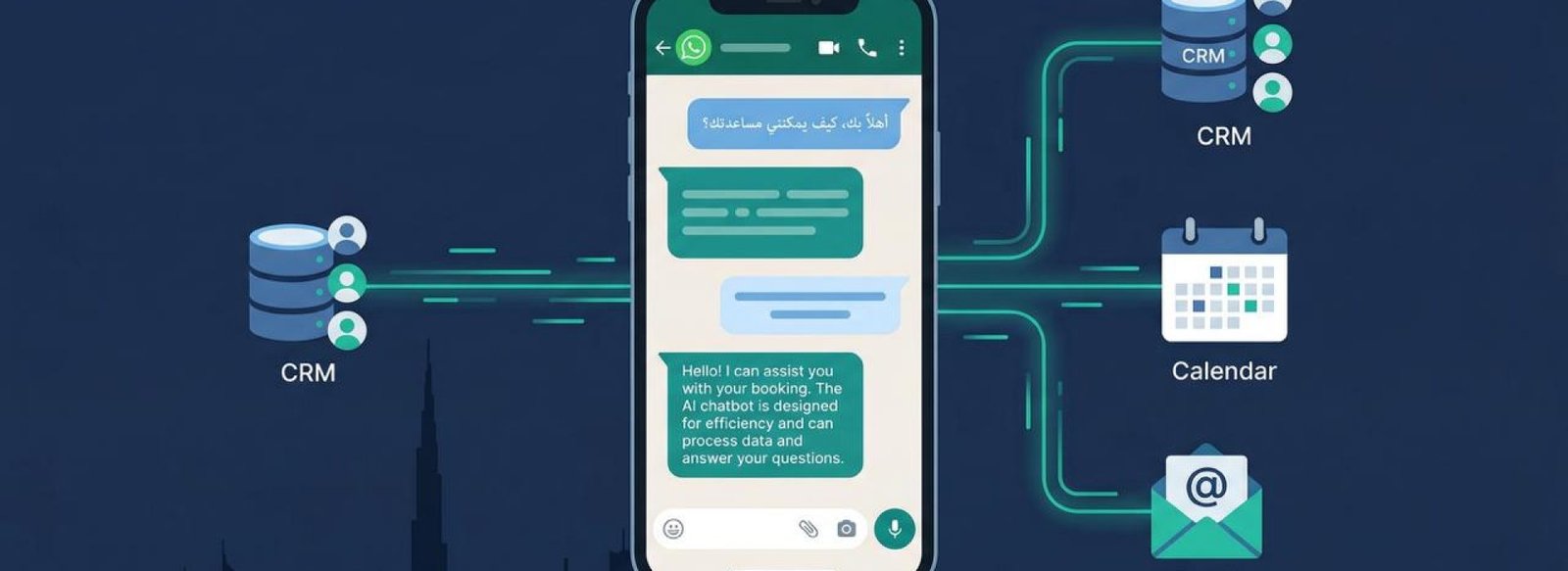 AI chatbot guide for UAE businesses 2026 — WhatsApp automation and LLM deployment Dubai